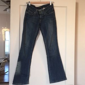 Levi’s bootleg low waisted jeans